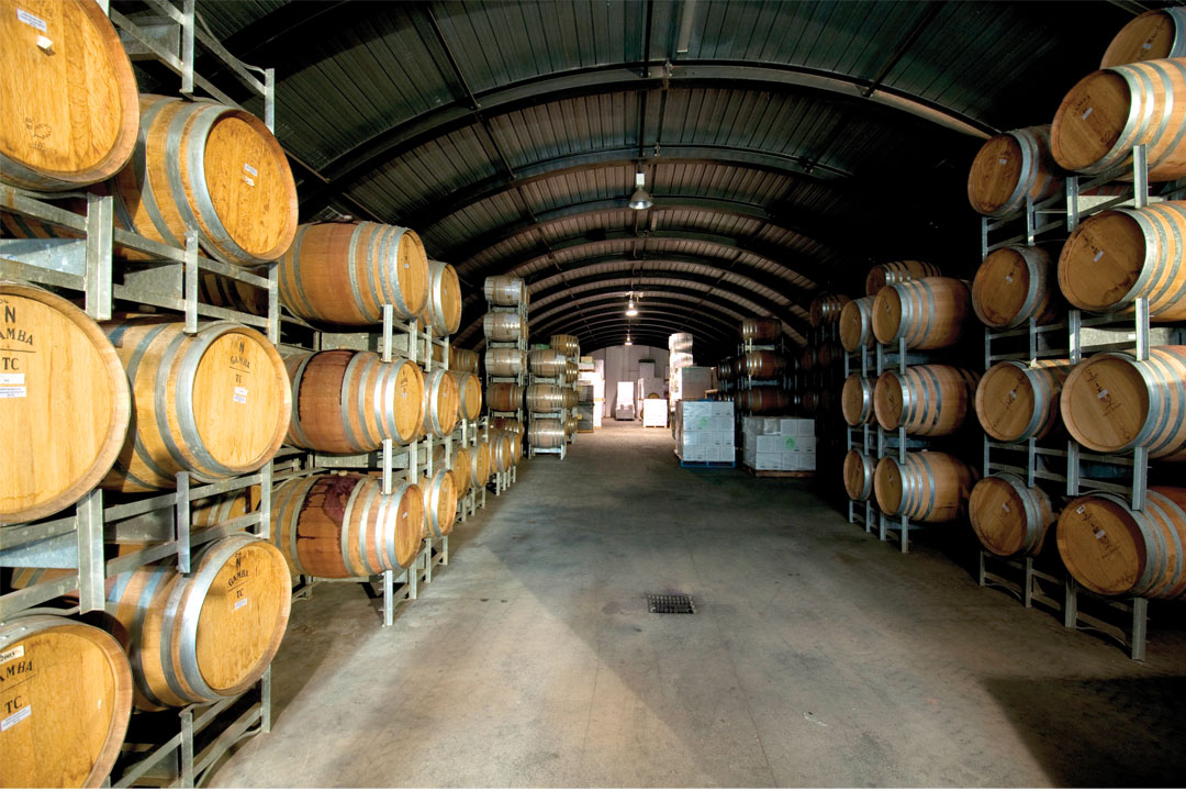 Galli Estate Plumpton winery storage and winemaking